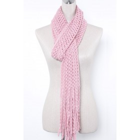 Crochet Scarf with Fringe 